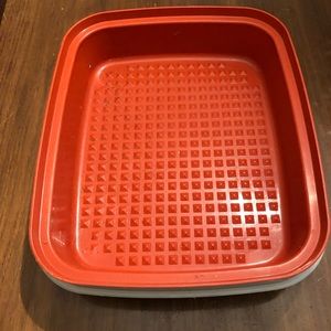 Tupperware marinating tray